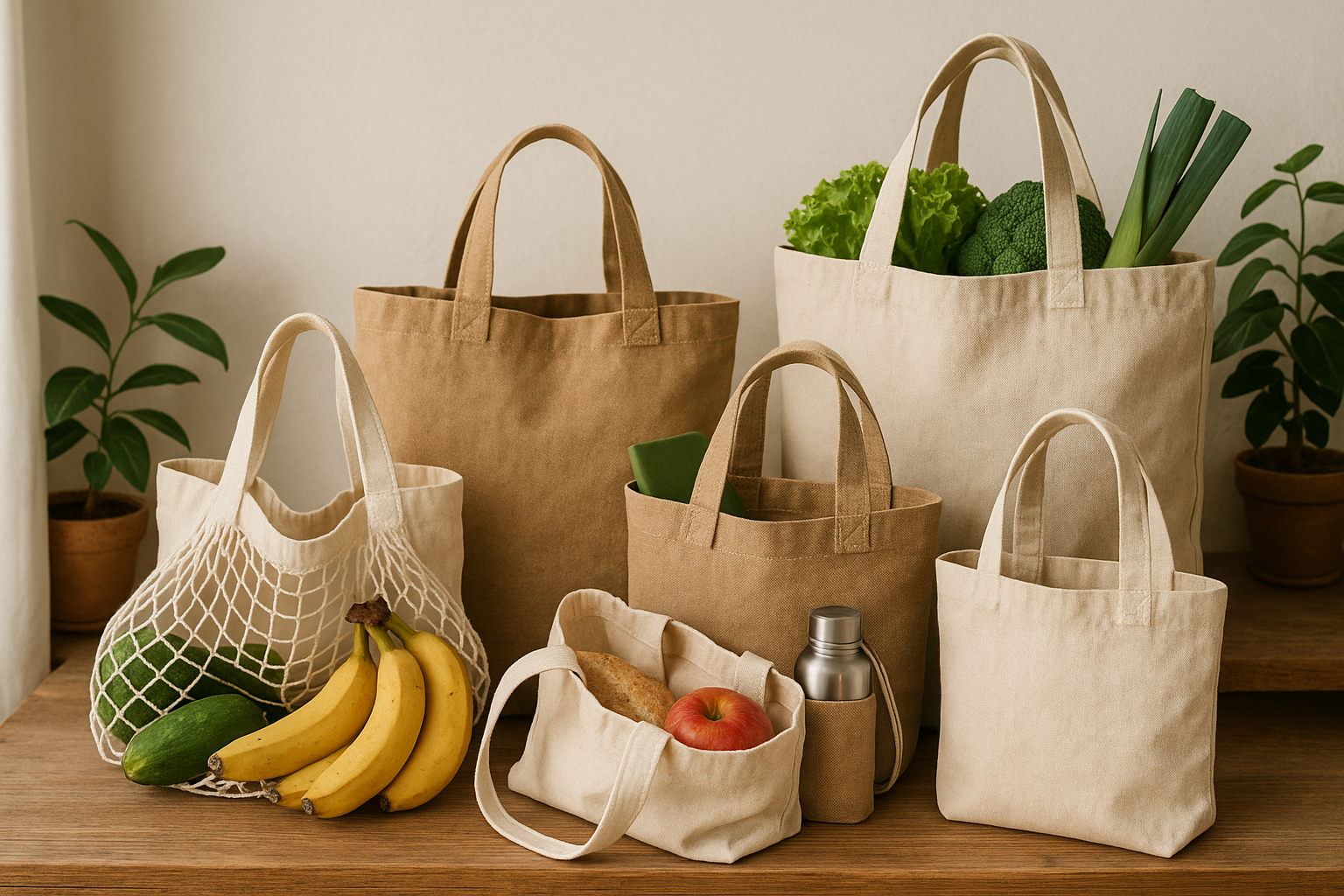 "Eco-Friendly Handmade Cotton Bags"
Shop durable, eco-friendly handmade cotton bags for groceries or travel. Sustainable, stylish totes to ditch plastic!

based on this..create image