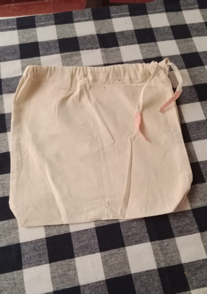 Eco Fridge Bag – 12" x 12" Cotton Vegetable Storage